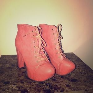 Pink Jeffery Campbell Booties
